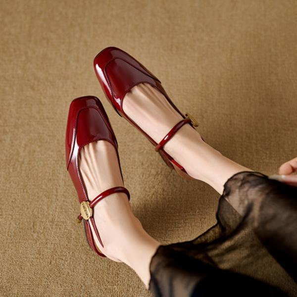 Elegant Handcrafted Genuine Leather Women's Shoes(EdlnxD9388)