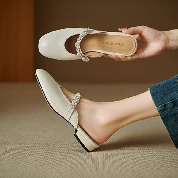 Luxurious Handmade Leather Women’s Shoes: Exquisite Craftsmanship and Elegance(Edlnx695)