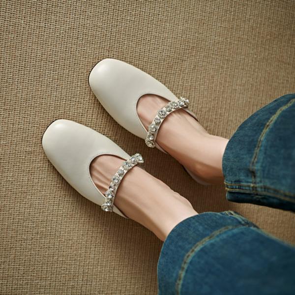 Luxurious Handmade Leather Women’s Shoes: Exquisite Craftsmanship and Elegance(Edlnx695)