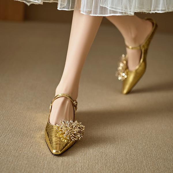 Handcrafted Luxury Leather Women's Shoes for Elegance(EdlnxDL986)