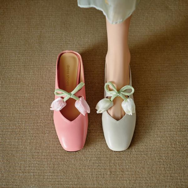 Elegant Handmade Leather Women's Shoes - Luxurious Craftsmanship(Edlnx9399)