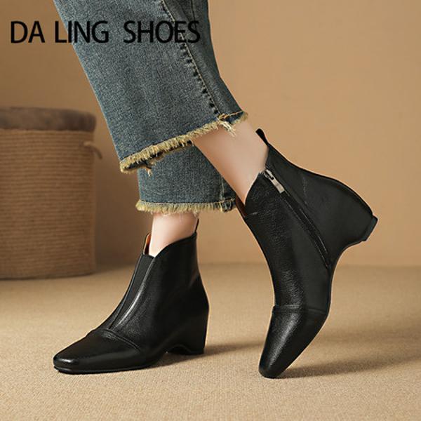 Luxurious Handcrafted Leather Women's Shoes: Elegance in Every Stitch(Edlnx099-1)