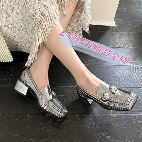 Elegant Handcrafted Leather Women's Shoes of Luxury(EdmdA5895)