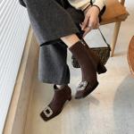 Exquisite Handcrafted Leather Shoes for Elegant Women(EdmdA6152)