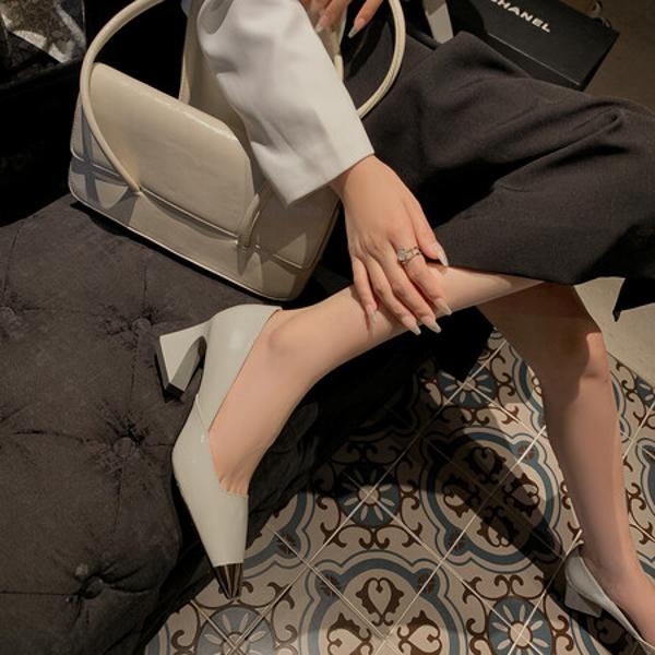 Handcrafted Luxury Leather Women's Shoes, Elegant Artistry(EdmdA6238)