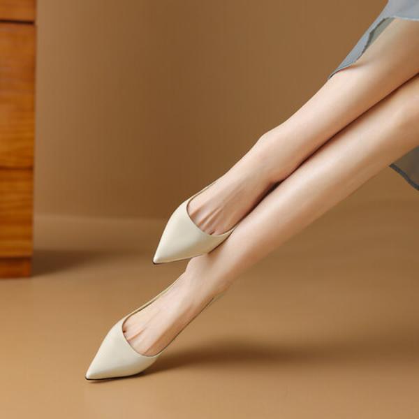 Handcrafted Luxury Leather Women’s Shoes: Elegance in Every Stitch(EdmdA6265)