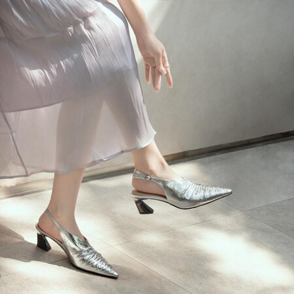 Handcrafted Genuine Leather Women's Shoes - Elegant Craftsmanship for Luxury Style(EdmdA6271)