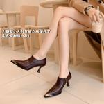 Luxury Handcrafted Leather Women’s Shoes with Elegance(EdmdA6293)