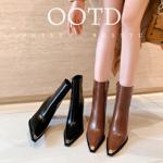 Luxurious Handcrafted Leather Women's Shoes with Exquisite Craftsmanship(EdmdA6289)