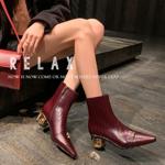 Elegant Handcrafted Leather Women's Shoes, Luxurious Quality(EdmdA6311)