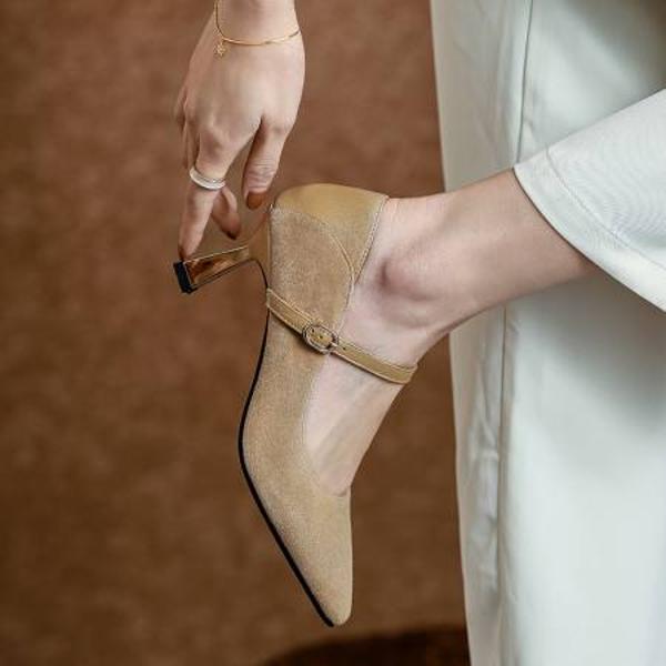 Elegance Redefined: Handmade Genuine Leather Women’s Luxury Shoes(EdslG300)