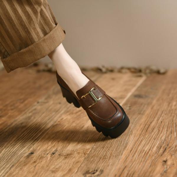 Handcrafted Genuine Leather Women's Shoes: Luxury & Elegance(EdslG43)