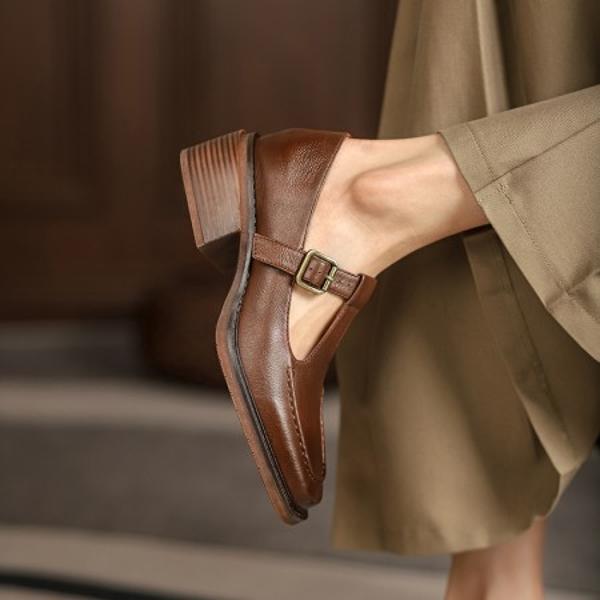 Elegant Handmade Genuine Leather Women's Shoes: Unmatched Craftsmanship & Luxury(EdslG93)