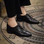 Handcrafted Luxury Leather Women's Shoes - Timeless Elegance(EdslG145)