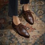 Handcrafted Luxury Leather Women's Shoes - Timeless Elegance(EdslG145)