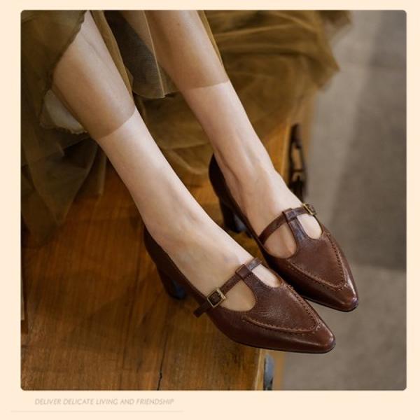 Handcrafted Luxury Leather Women's Shoes – Elegance in Every Step(EdslG162)