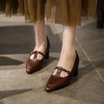 Handcrafted Luxury Leather Women's Shoes – Elegance in Every Step(EdslG162)