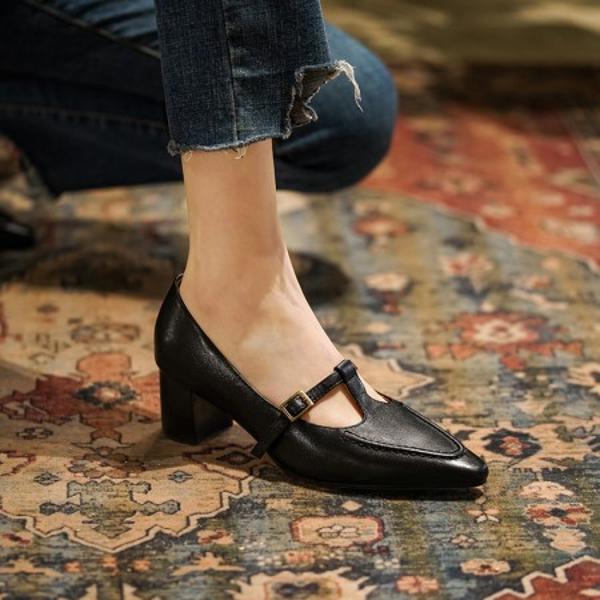 Handcrafted Luxury Leather Women's Shoes – Elegance in Every Step(EdslG162)