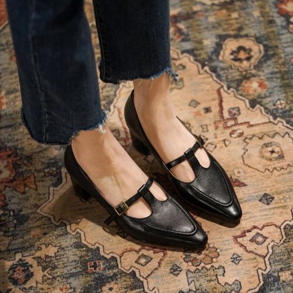 Handcrafted Luxury Leather Women's Shoes – Elegance in Every Step(EdslG162)