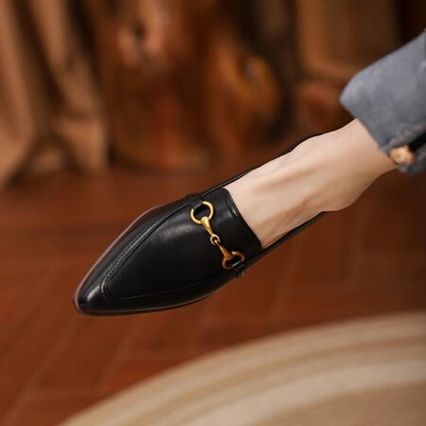 Handcrafted Genuine Leather Women's Shoes - Elegant Luxury Quality(EdslG177)