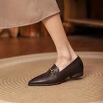 Handcrafted Genuine Leather Women's Shoes - Elegant Luxury Quality(EdslG177)