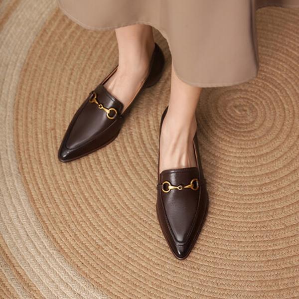 Handcrafted Genuine Leather Women's Shoes - Elegant Luxury Quality(EdslG177)