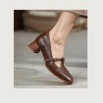 Elegant Handcrafted Leather Shoes for Discerning Women(EdslG316)