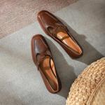 Elegant Handcrafted Leather Shoes for Discerning Women(EdslG316)
