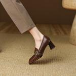 Handcrafted Luxury Leather Women's Shoes: Elegance Defined(Edsl379)