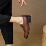 Elegant Handcrafted Genuine Leather Women's Shoes, Luxurious Quality(EdslG345)