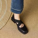 Handcrafted Genuine Leather Luxury Women's Shoes with Elegance(EdslG347)