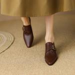 Elegant Handcrafted Genuine Leather Women's Shoes(EdslG349)