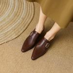 Elegant Handcrafted Genuine Leather Women's Shoes(EdslG349)