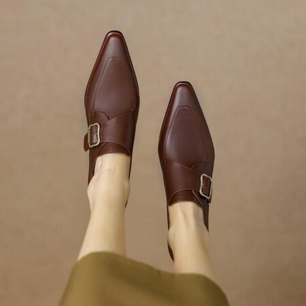 Elegant Handcrafted Genuine Leather Women's Shoes(EdslG349)