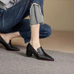 Handcrafted Leather Women's Shoes - Luxurious Elegance Redefined(EdslG348)