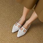 Exquisite Handcrafted Genuine Leather Women's Shoes for Elegant Luxury(EdslG301)