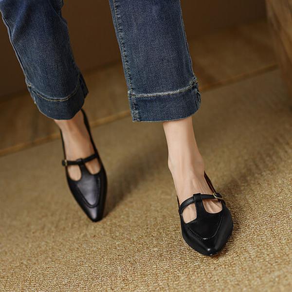 Exquisite Handcrafted Genuine Leather Women's Shoes for Elegant Luxury(EdslG301)