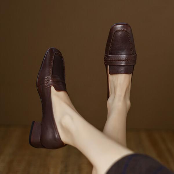 Elegant Handmade Leather Women's Shoes: Exquisite Craftsmanship & Luxury(EdslG385)