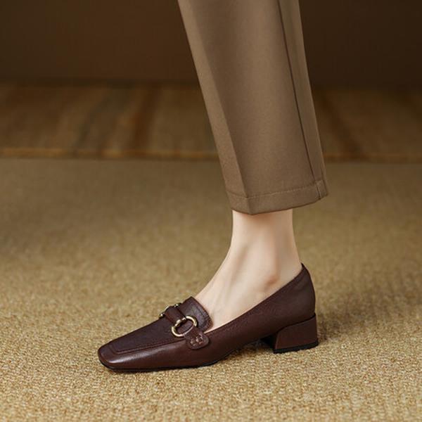 Exquisite Handcrafted Leather Women's Shoes: Elegance Meets Luxury Quality(EdslG388)