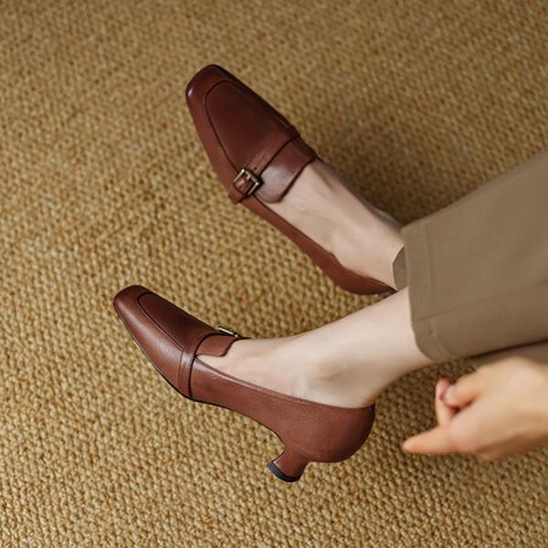 Exquisite Handcrafted Genuine Leather Women's Shoes: Luxury, Elegance & Craftsmanship(EdslG387)