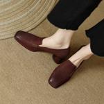 Handcrafted Luxury Leather Women's Shoes - Elegant Artistry & Quality(EdslG426)