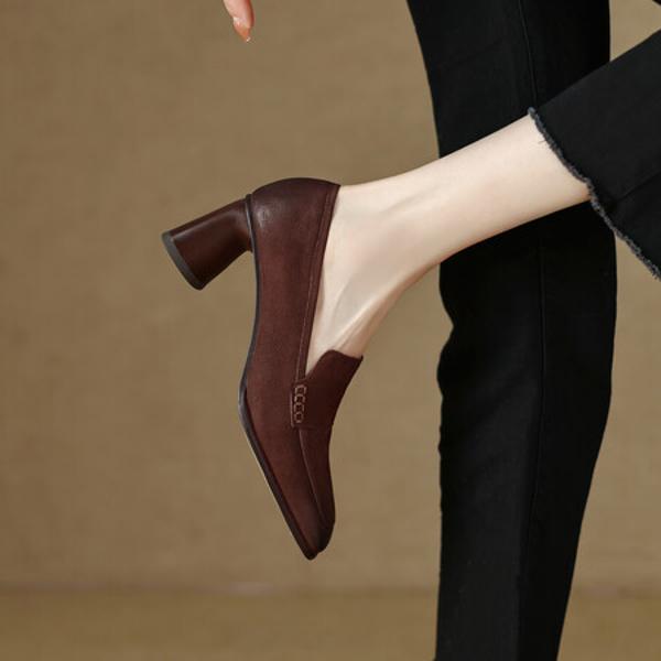 Handcrafted Luxury Leather Women's Shoes - Elegant Artistry & Quality(EdslG426)