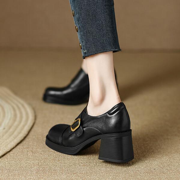 Handcrafted Leather Women's Shoes: Luxury & Elegance(EdslG432)