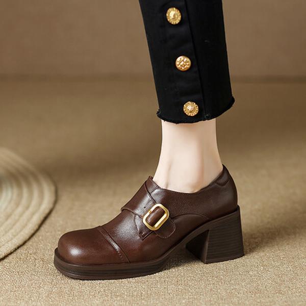 Handcrafted Leather Women's Shoes: Luxury & Elegance(EdslG432)