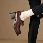 Handcrafted Luxury Leather Women's Shoes for Elegant Style(EdslG431)