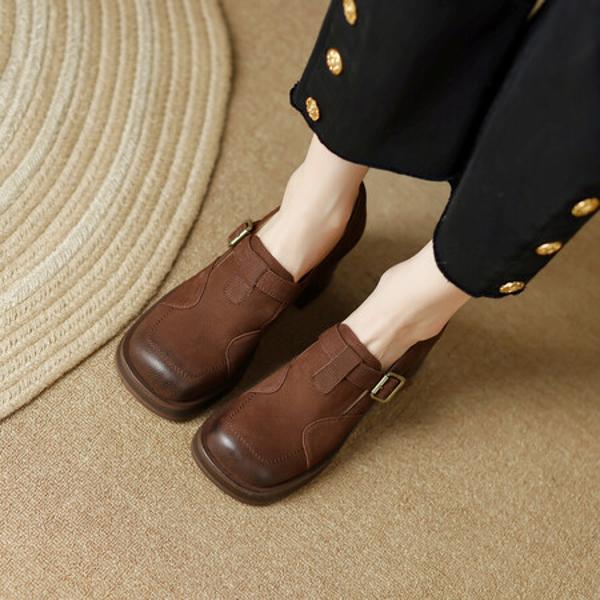 Exquisite Handcrafted Leather Women's Shoes: Luxurious Comfort Meets Timeless Elegance(EdslG430)