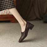 Elegant Luxury Handmade Genuine Leather Women’s Shoes(EdslG2335)