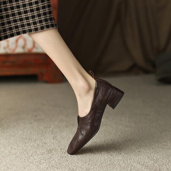 Elegant Luxury Handmade Genuine Leather Women’s Shoes(EdslG2335)