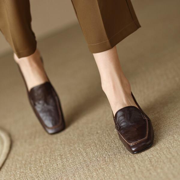 Handcrafted Genuine Leather Women's Shoes: Elevate Elegance with Luxurious Quality.(EdslG2336)