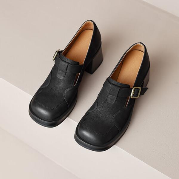 Elegant Handmade Genuine Leather Women’s Shoes: Luxury Craftsmanship(EdslG430-1)